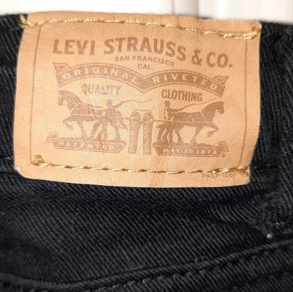 Levi's Strauss 710 Super Skinny Black Denim Jeans size 10 - Picture 10 of 13